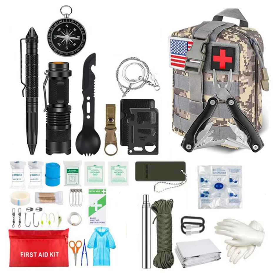Camping Cooking Set With Bag - Survival First Aid Kit Survival Full