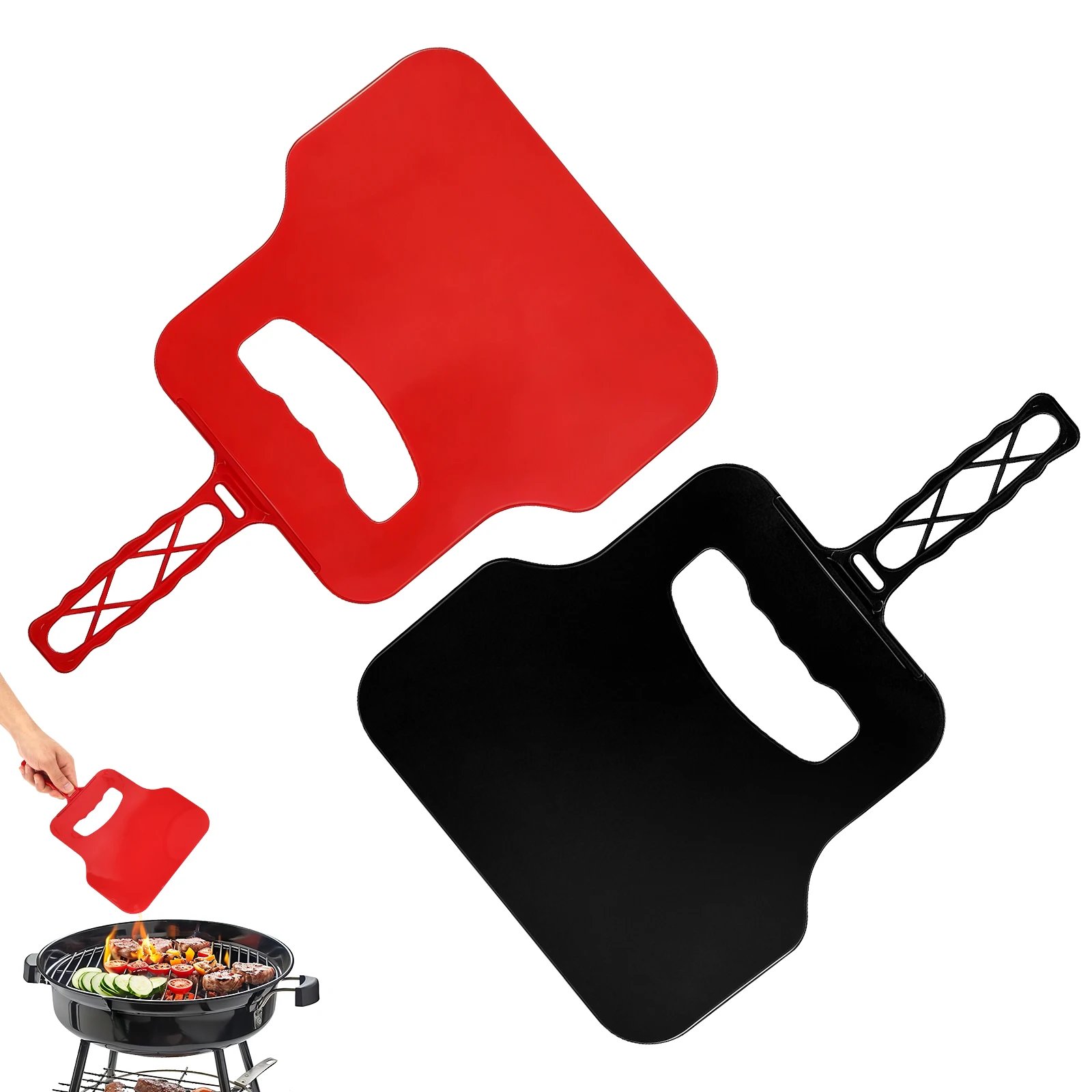 Camping Cooking Grill - Manual Wind Maker Plastic Hand Fan