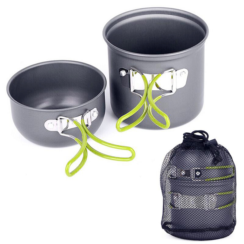 Camping Cooking Set With Bag - Outdoor Portable Camping Cookware With Cutlery