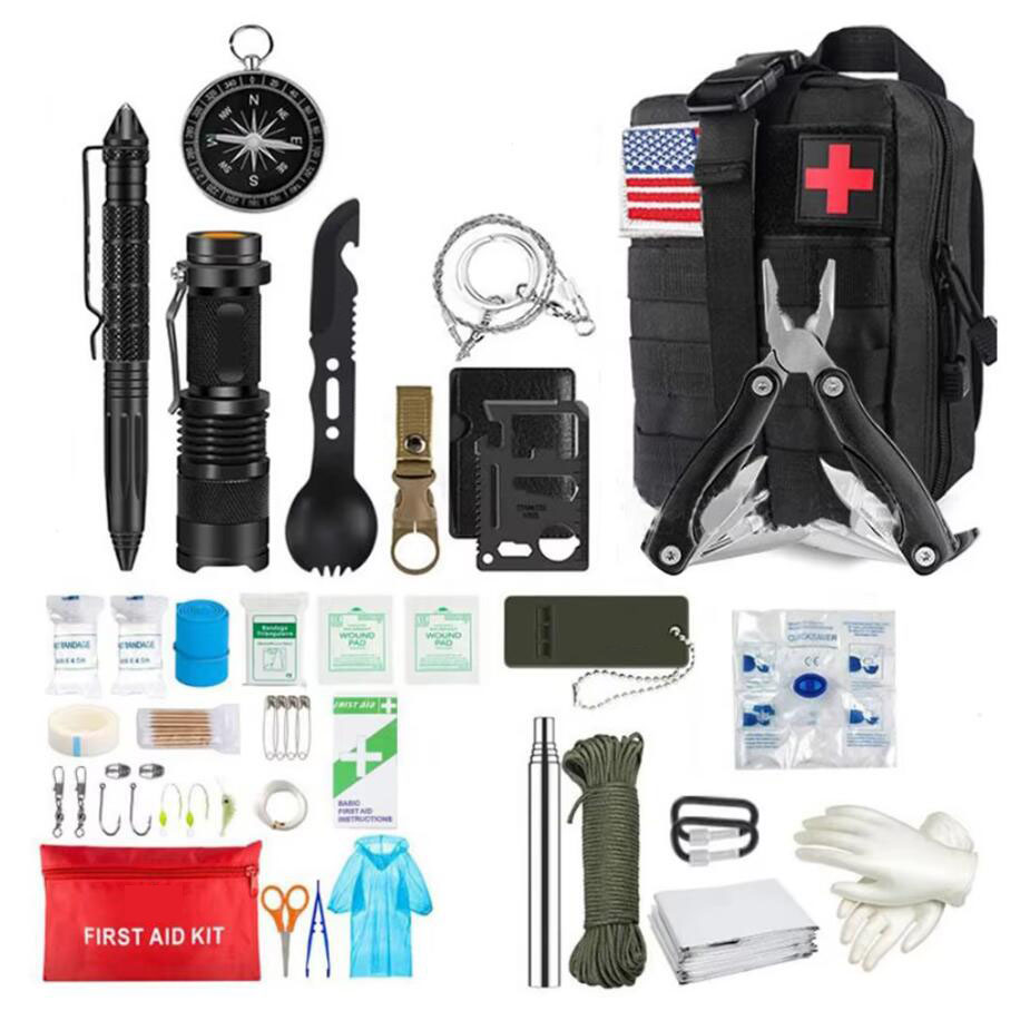 Camping Cooking Set With Bag - Survival First Aid Kit Survival Full