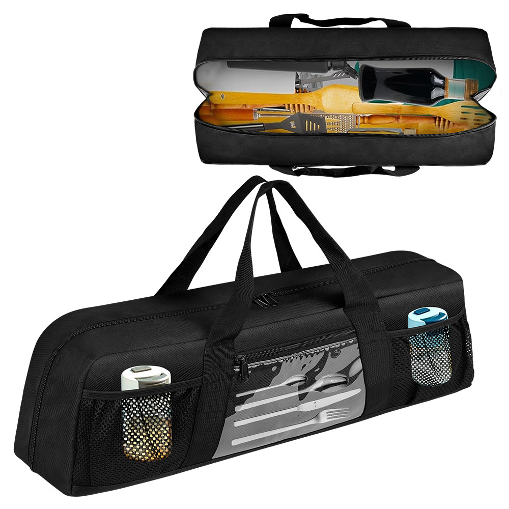 Camping Cooking Equipment Bag - Durable Barbecue Utensils Storage Bag Portable