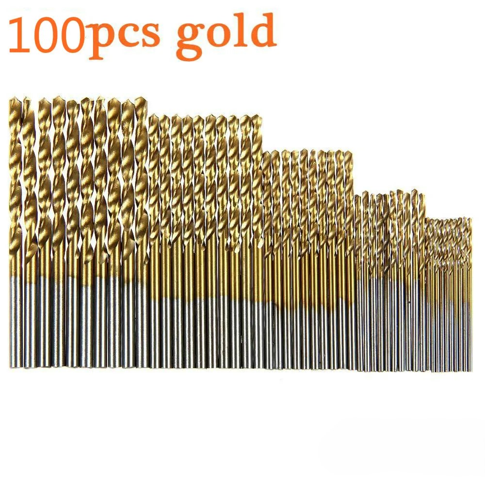 Mess Kit Titanium - 100pcs Titanium Coated Set HSS Mini