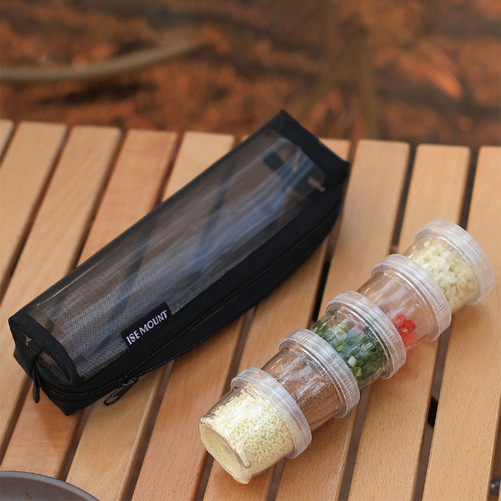 Camping Cooking Set With Bag - Camping Spice Kit Storage Bag with