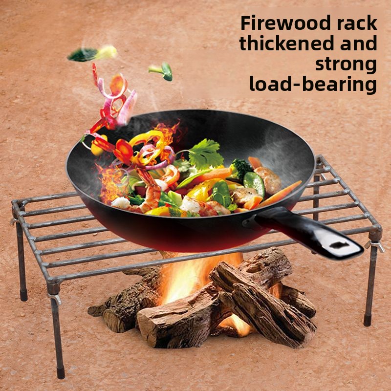 Camping Cooking Pot Tripod - Steel Tripod Pot Stand Outdoor Camping