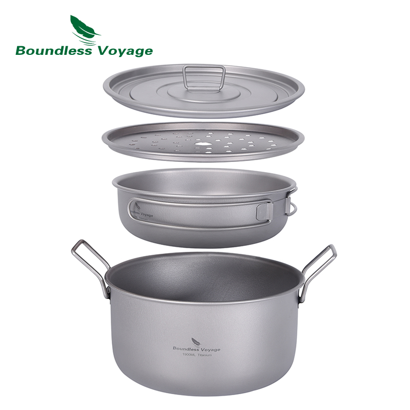 Camping Cooking Utensil Set - Boundless Voyage Camping Cooking Pot Multifunctional