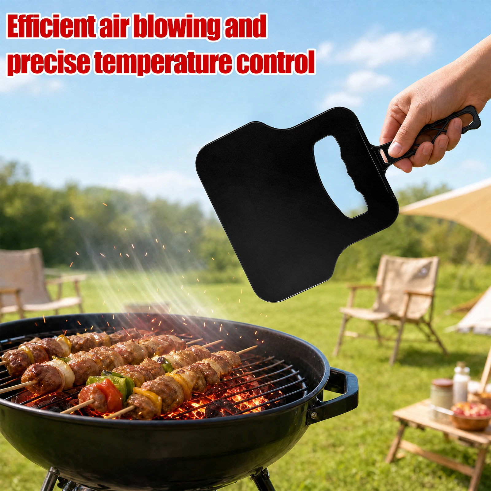 Manual Wind Maker Plastic Hand - Camping Cooking Grill ulasan dan harga