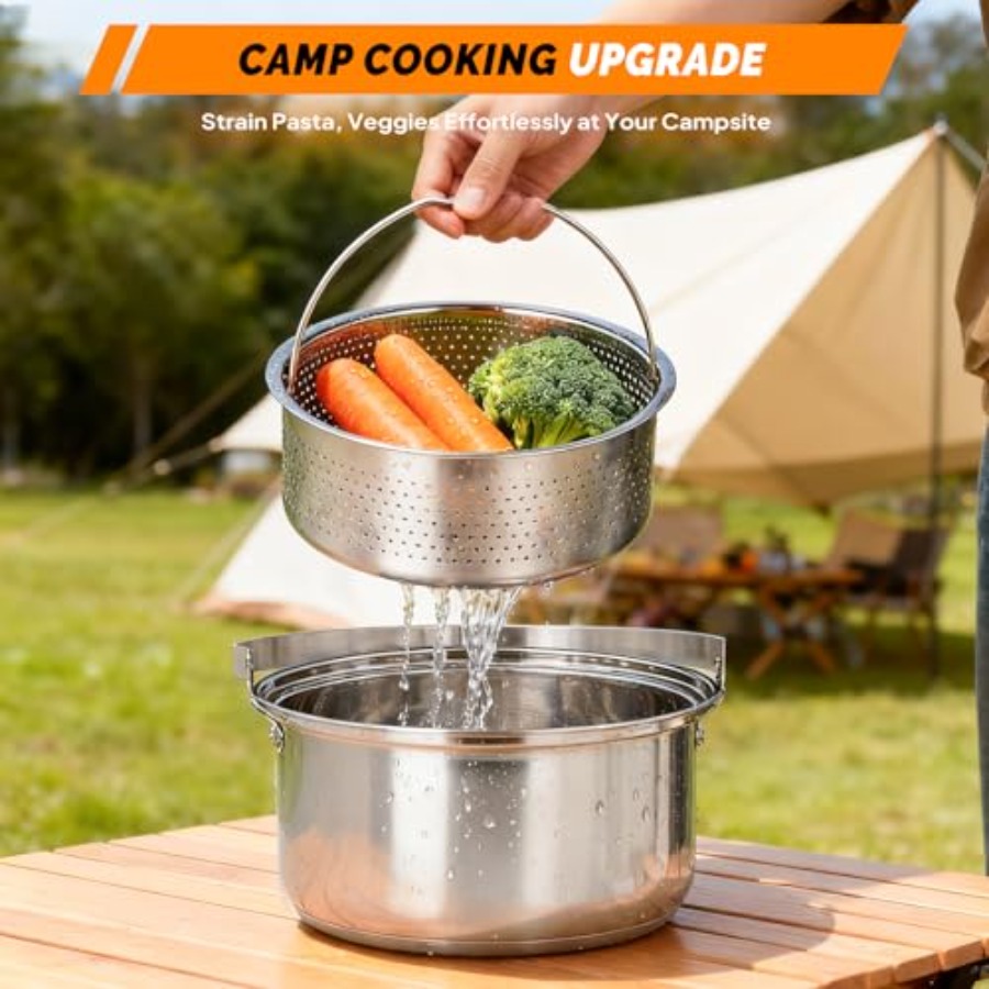Camping Cookware Set, Lightwei - Camping Cooking Set With Bag ulasan dan harga
