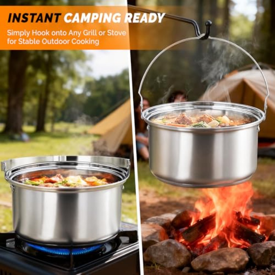 Camping Cookware Set, Lightwei - Camping Cooking Set With Bag ulasan dan harga
