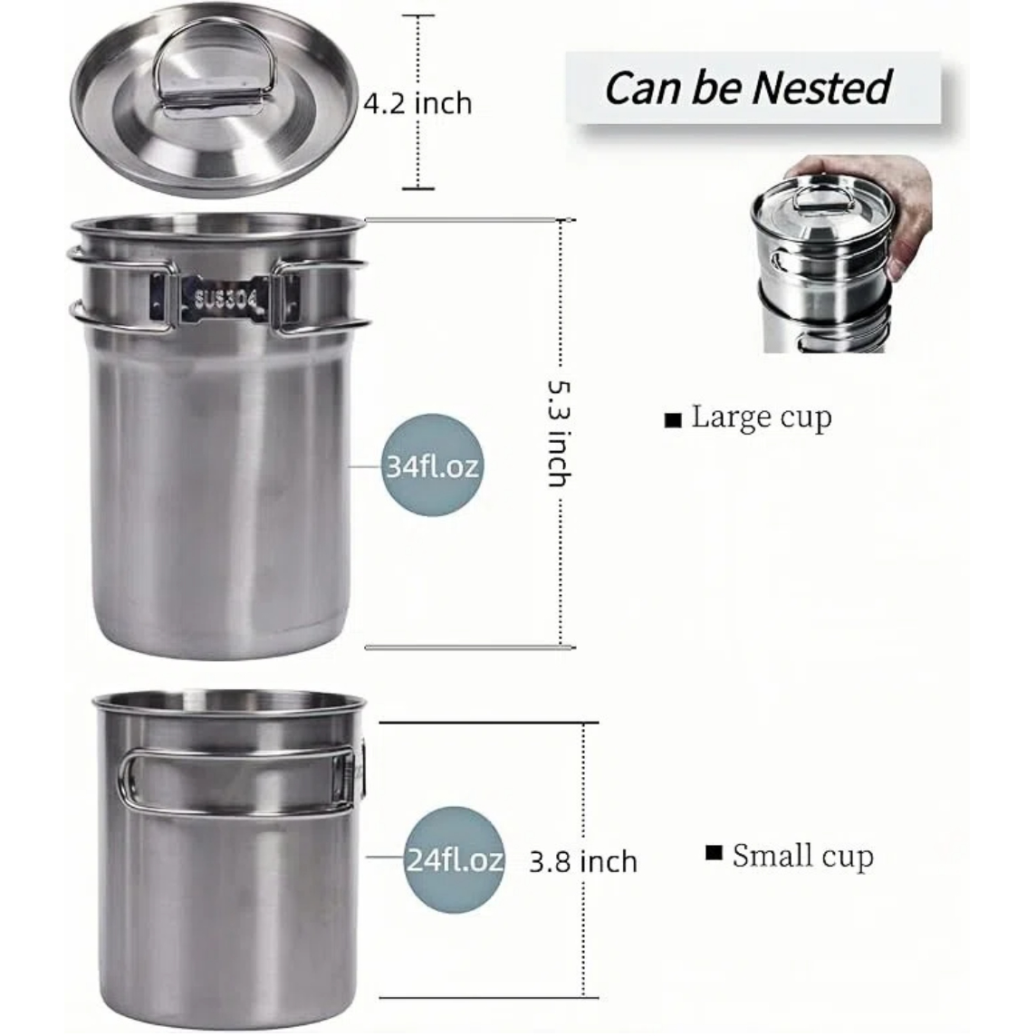 Foldable Camping Cups Mugs Cam - Camping Cooking Utensil Set ulasan dan harga