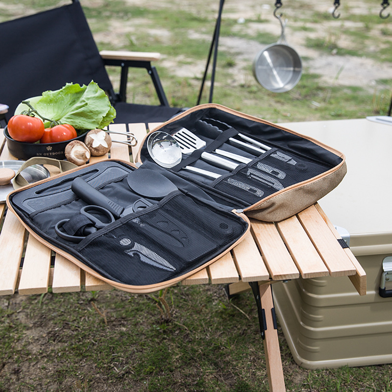 8pcs Camping Kitchen Cookware  - Camping Cooking Utensil Set ulasan dan harga