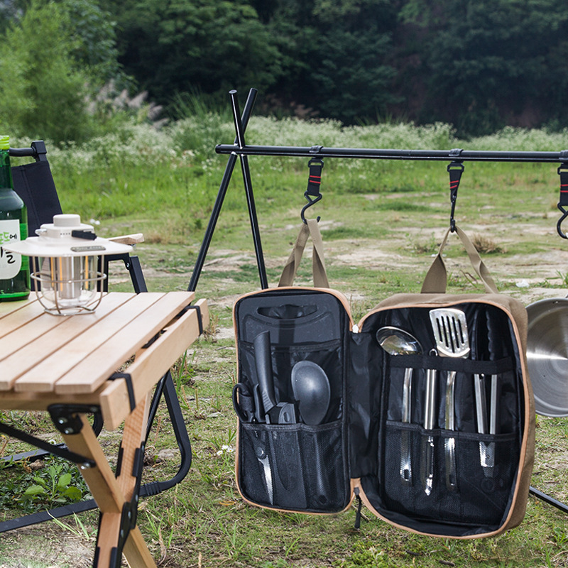 8pcs Camping Kitchen Cookware  - Camping Cooking Utensil Set ulasan dan harga