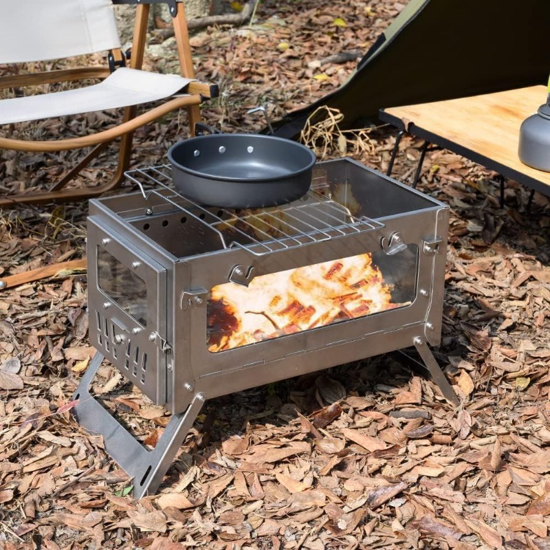 430 Stainless Steel Portable T - Camping Cooking Gadgets ulasan dan harga