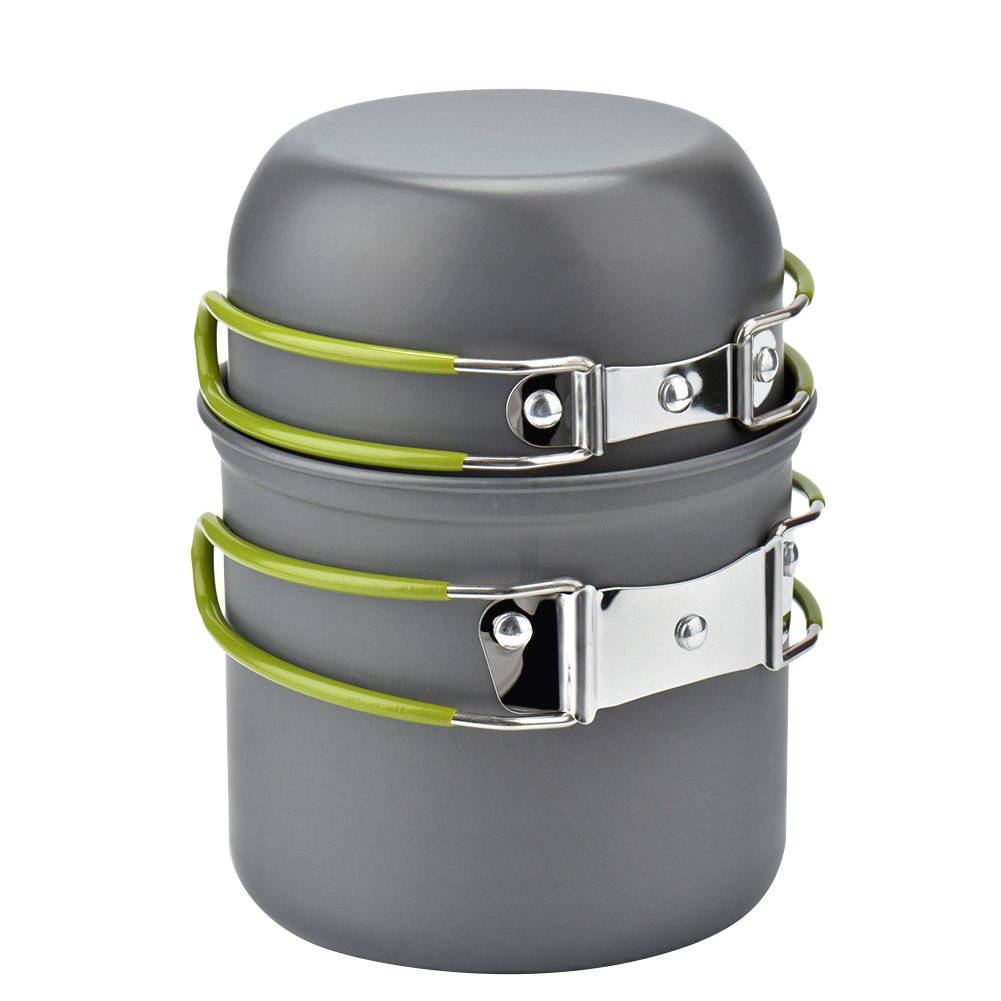 Outdoor Portable Camping Cookw - Camping Cooking Set With Bag ulasan dan harga