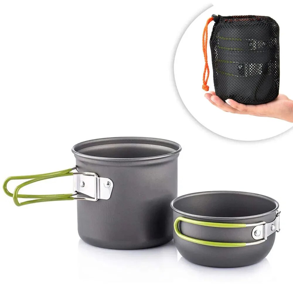 Camping Cookware Mess Kit Ultr - Camping Cooking Mess Kit ulasan dan harga