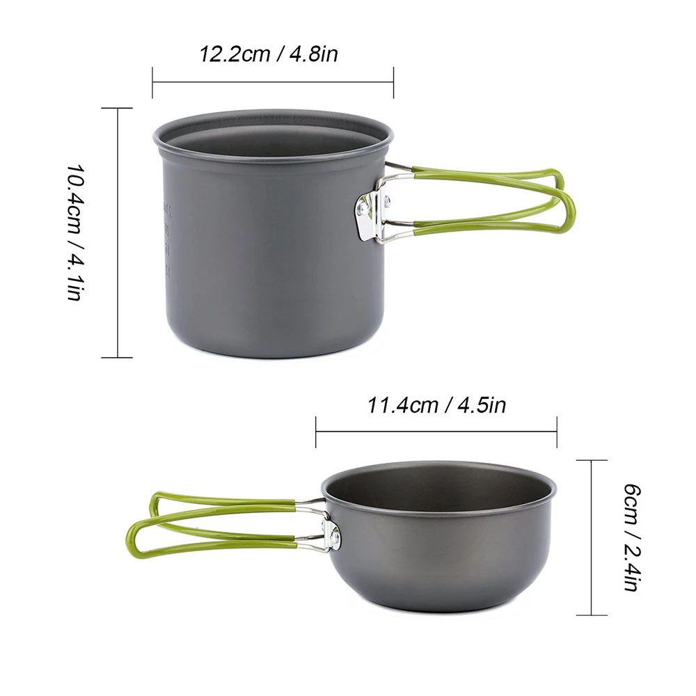 Camping Cookware Mess Kit Ultr - Camping Cooking Mess Kit ulasan dan harga