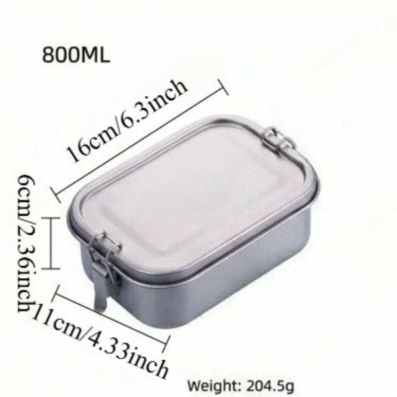 Stainless Steel Lunch Box With - Mess Kit Titanium ulasan dan harga