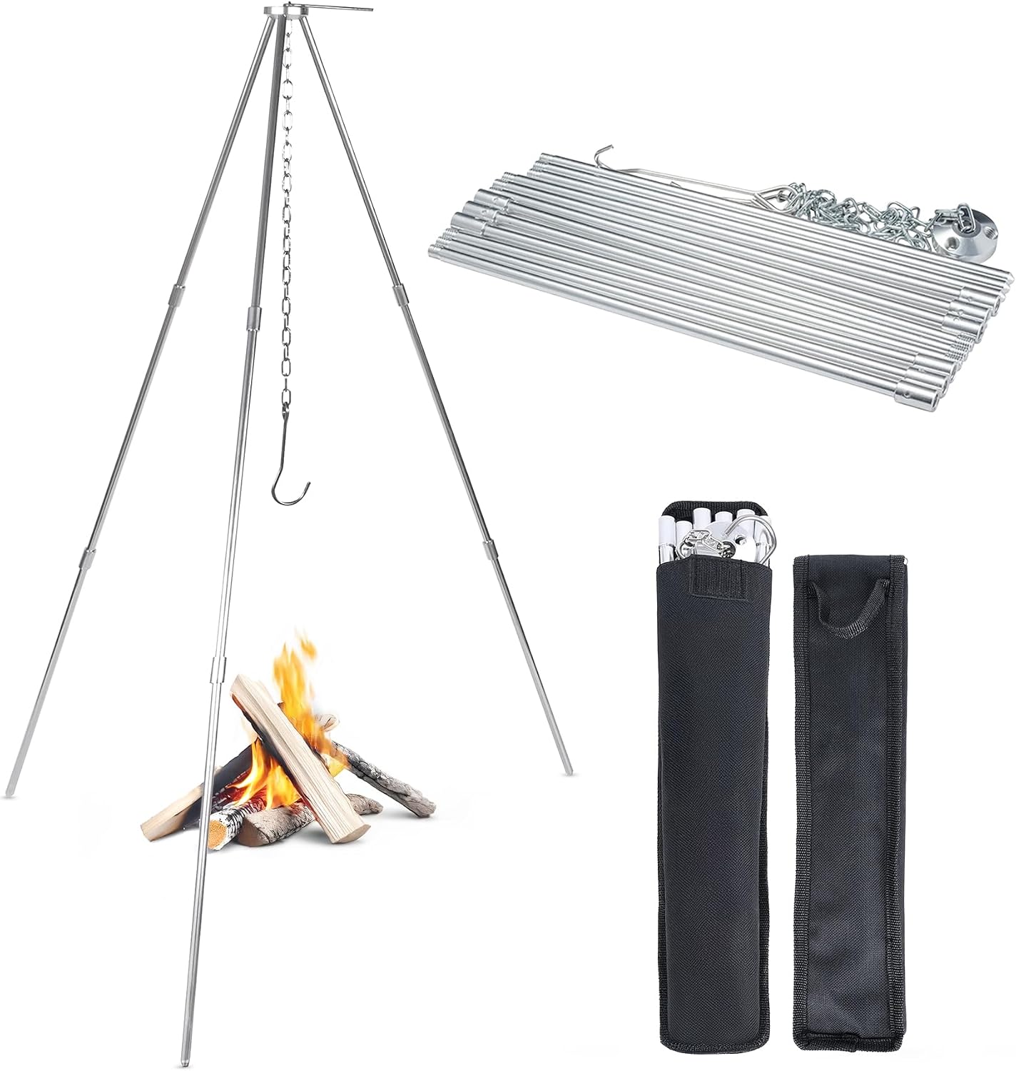 Open Fire Compatible 33 Inch C - Camping Cooking Open Fire ulasan dan harga