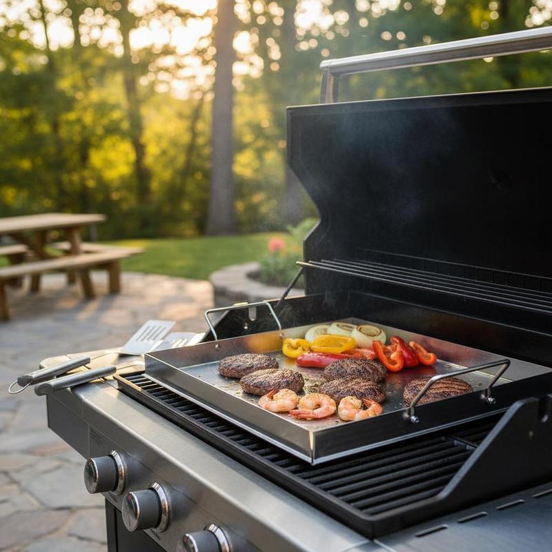 Universal Flat Top Griddle 18x - Camping Cooking Bowl ulasan dan harga