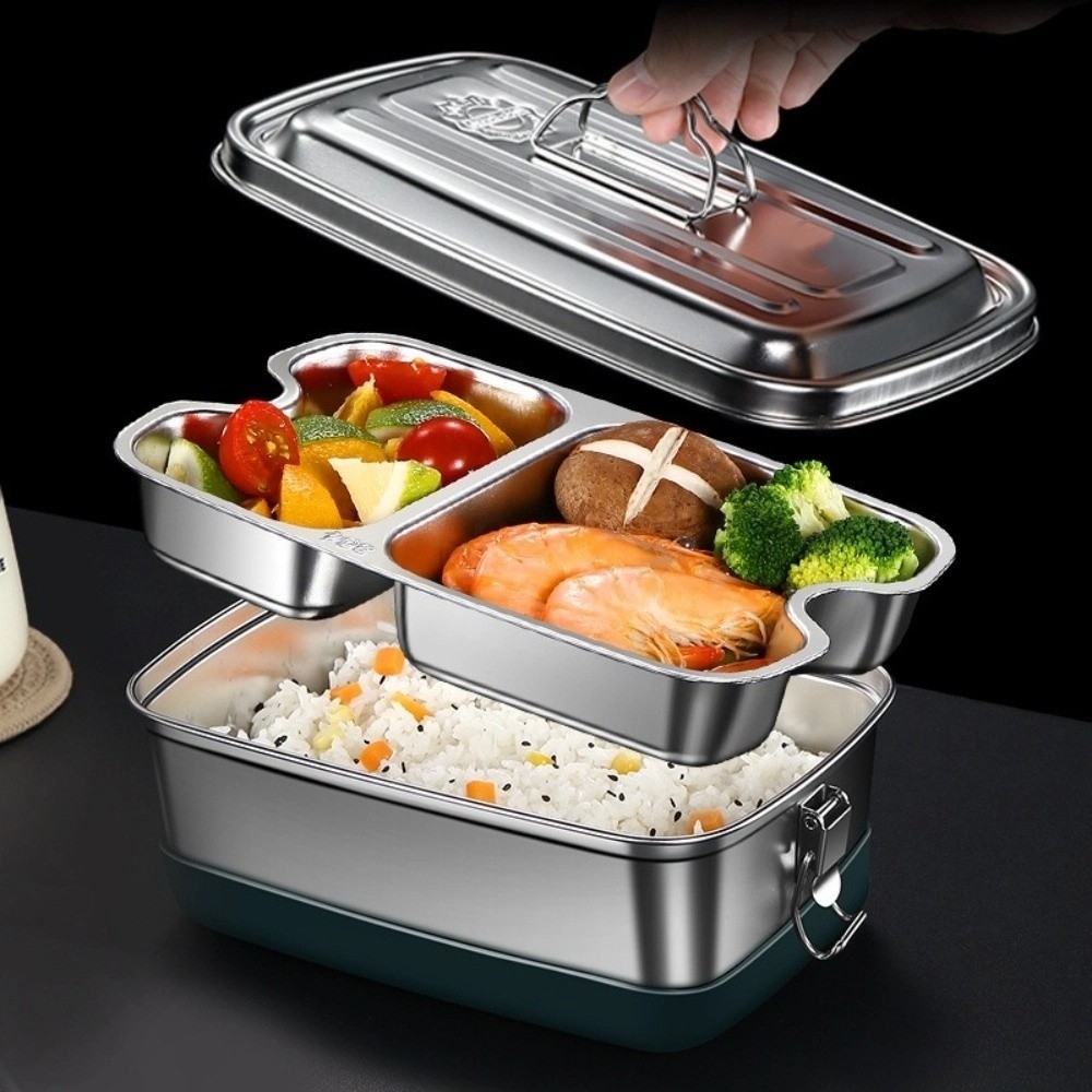 Double-layer Stainless Steel L - Camping Cooking Equipment ulasan dan harga