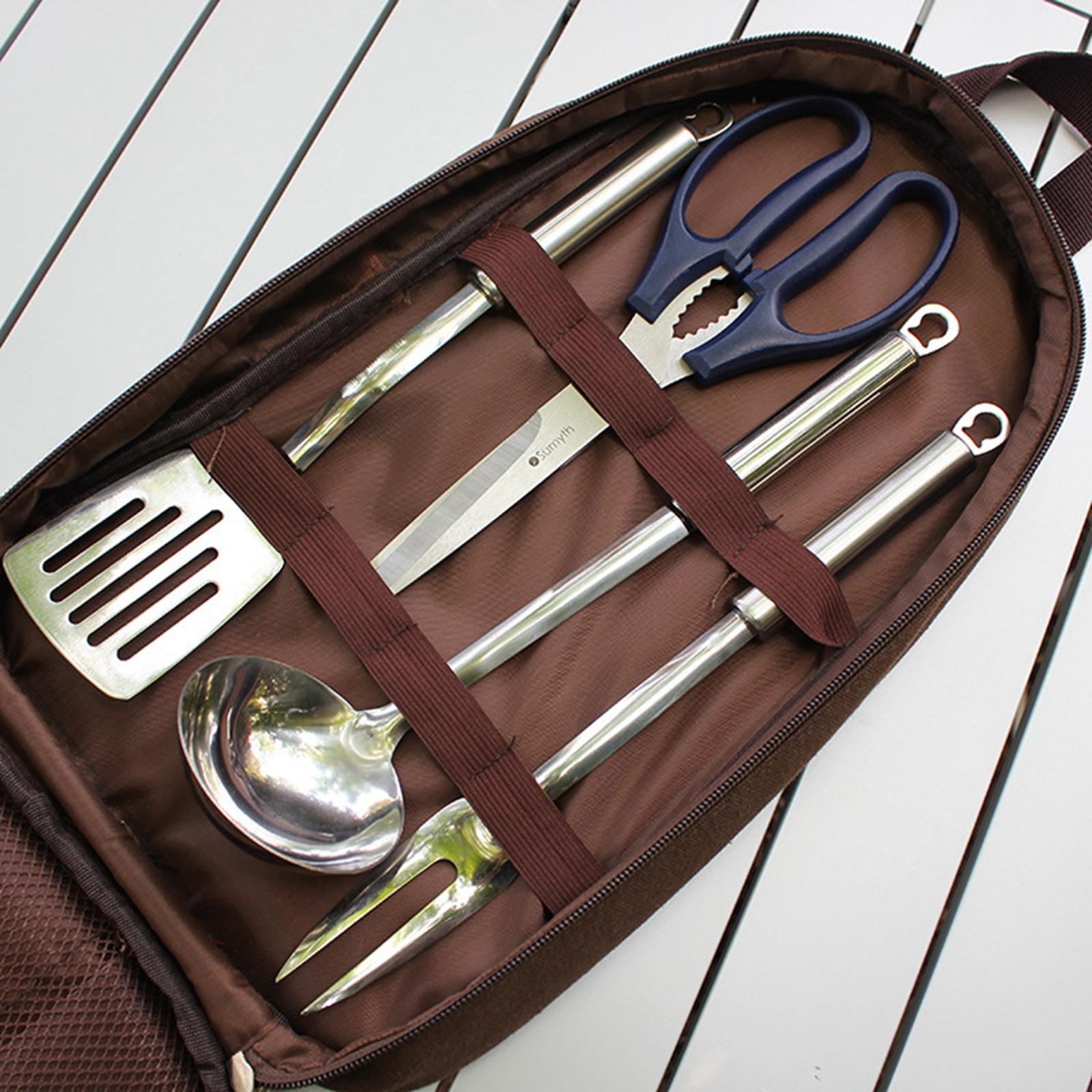 7pcs Camping Kitchen Utensil S - Camping Cooking Utensil Set ulasan dan harga