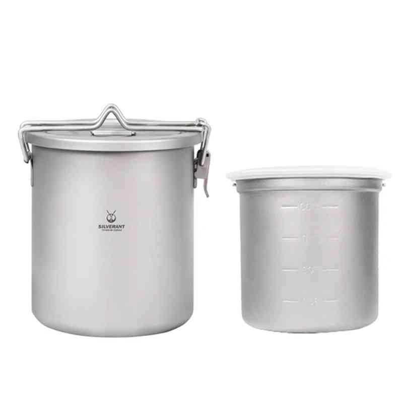 Silverant Camping Titanium Pot - Camping Cooking Open Fire ulasan dan harga