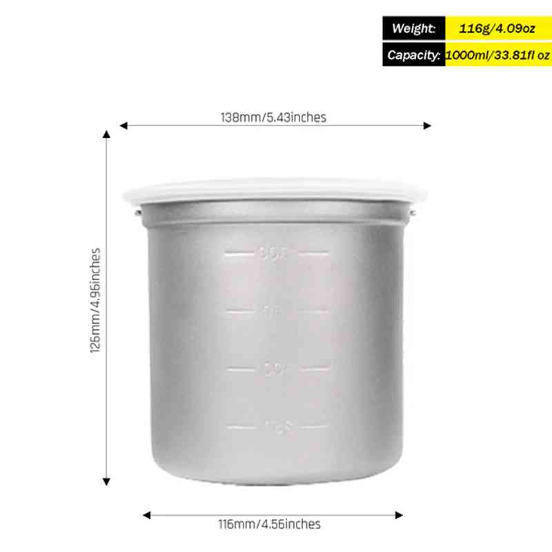 Silverant Camping Titanium Pot - Camping Cooking Open Fire ulasan dan harga