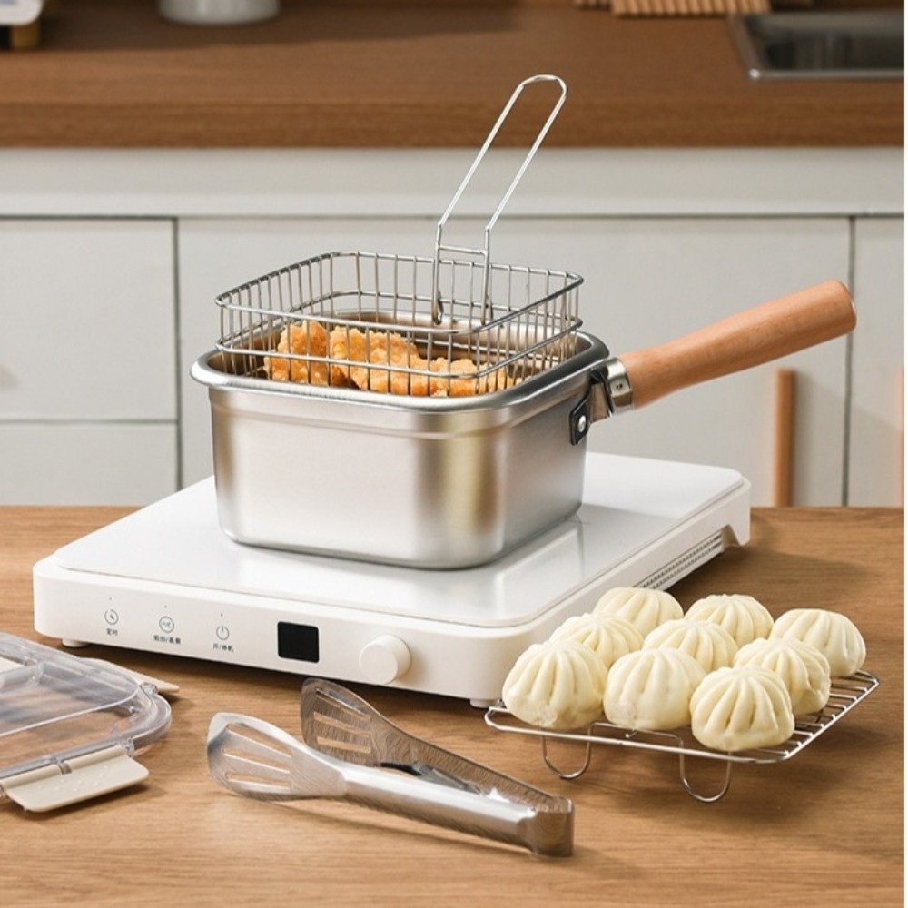 Portable Stainless Steel Fryin - Camping Cooking Basket ulasan dan harga