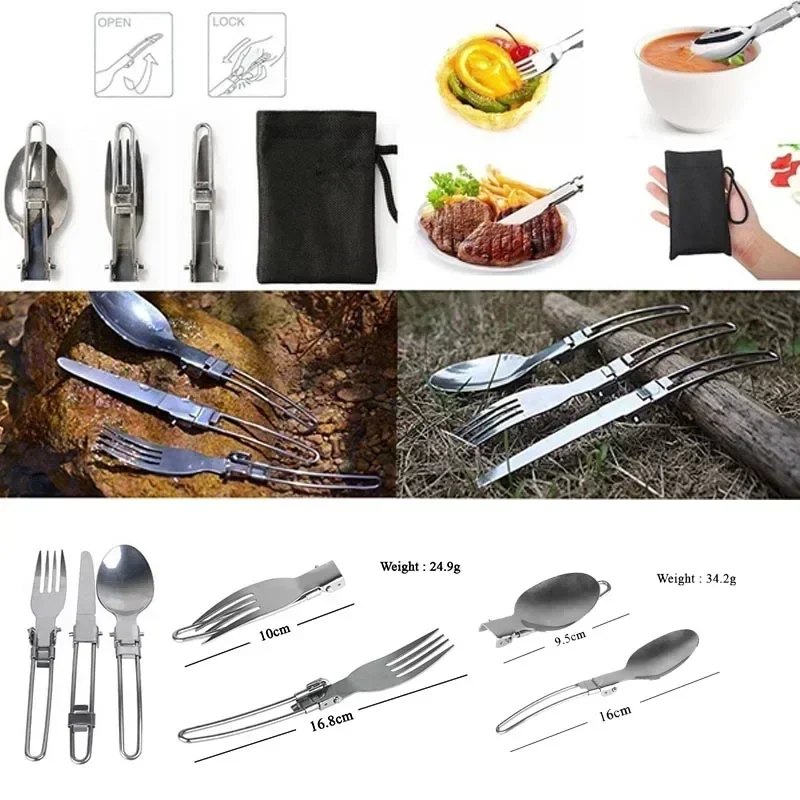 New Camping Pot  Portable Outd - Camping Cooking Utensil Set ulasan dan harga
