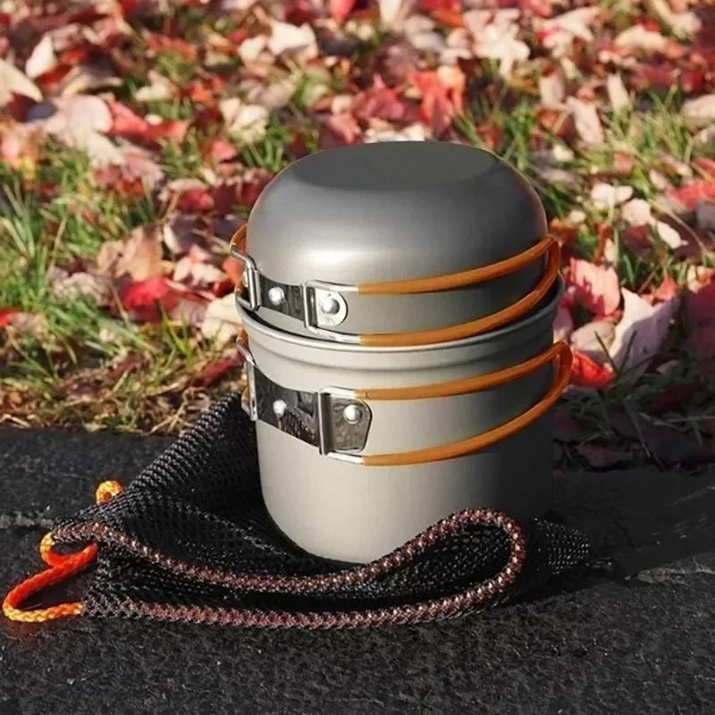 New Camping Pot  Portable Outd - Camping Cooking Utensil Set ulasan dan harga