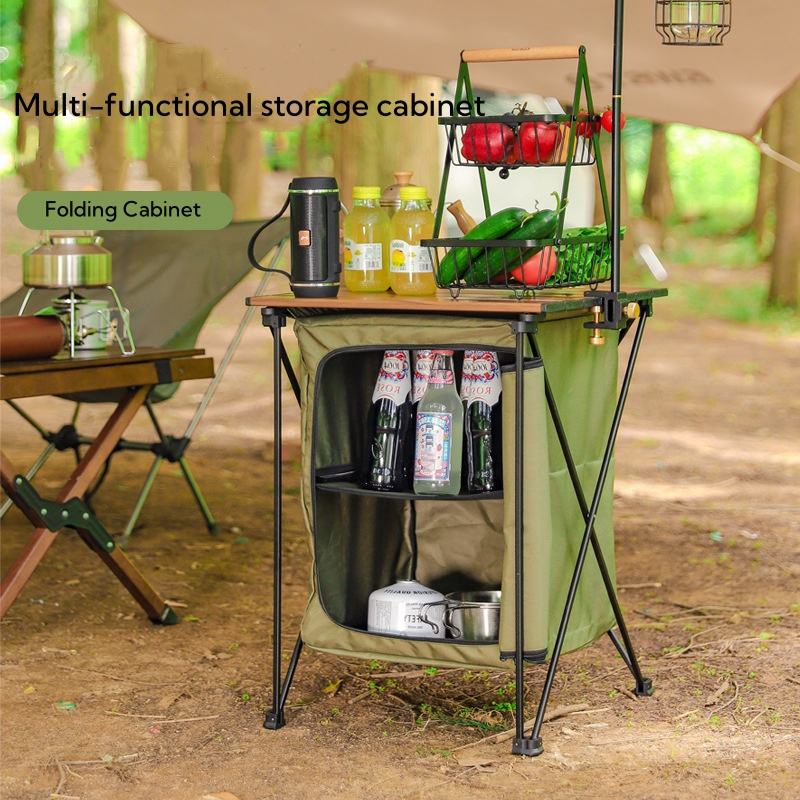 Outdoor Camping Cabinet, Cupbo - Camping Cooking Cupboard ulasan dan harga