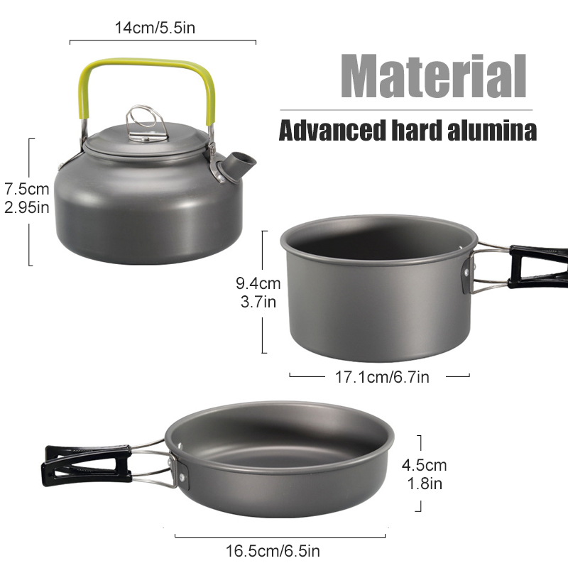 WESTTUNE Camping Cookware Kit  - Camping Cooking Utensil Set ulasan dan harga