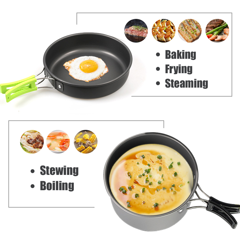 WESTTUNE Camping Cookware Kit  - Camping Cooking Utensil Set ulasan dan harga