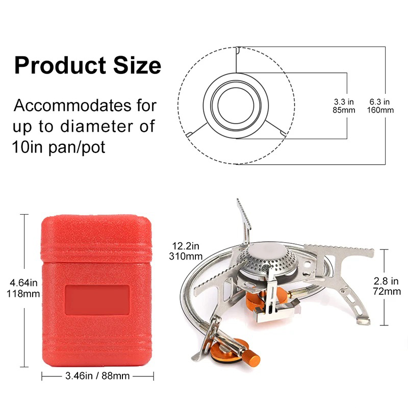 Camping Gas Stove Portable Fol - Camping Cooking Equipment Bag ulasan dan harga