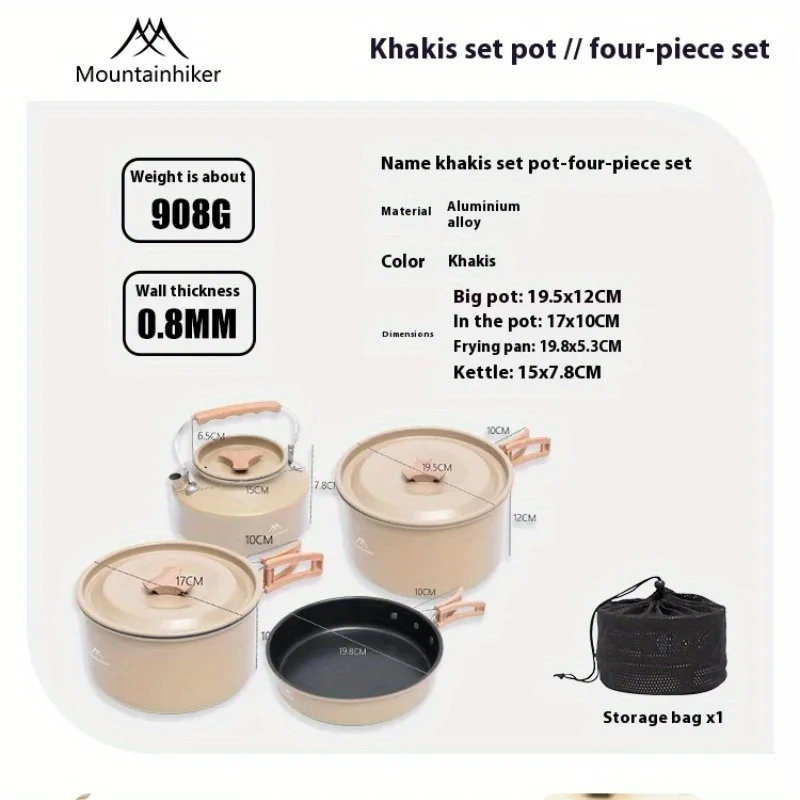 Mountainhiker new set pot kett - Camping Cooking Cupboard ulasan dan harga