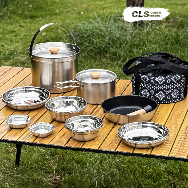 NOBANA&CLS 22PCS Stainless Ste - Camping Cooking Utensil Set ulasan dan harga