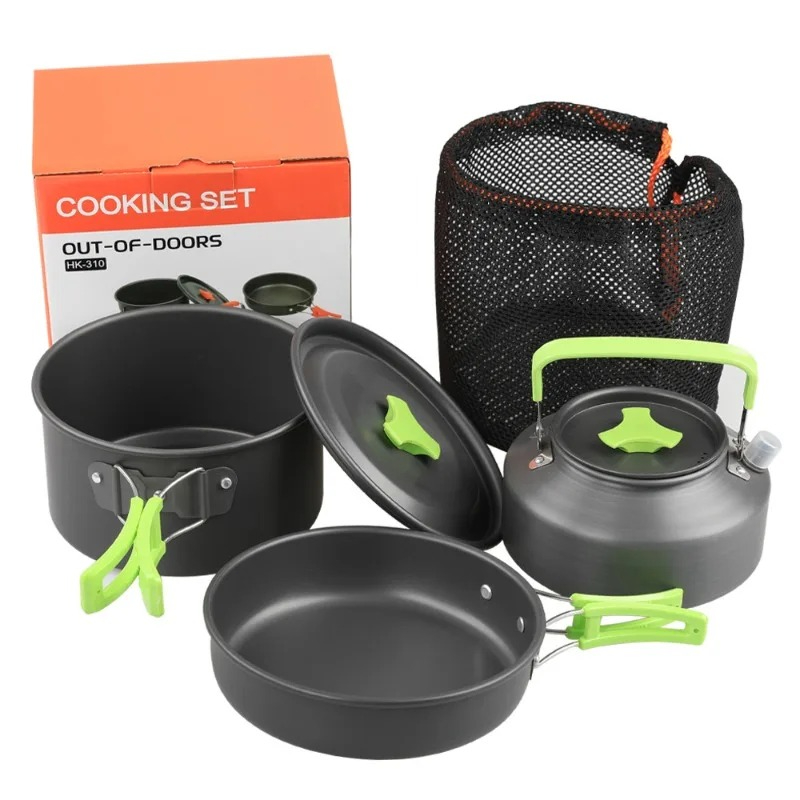 Camping Cooking Set, Outdoor K - Camping Cooking Set With Bag ulasan dan harga