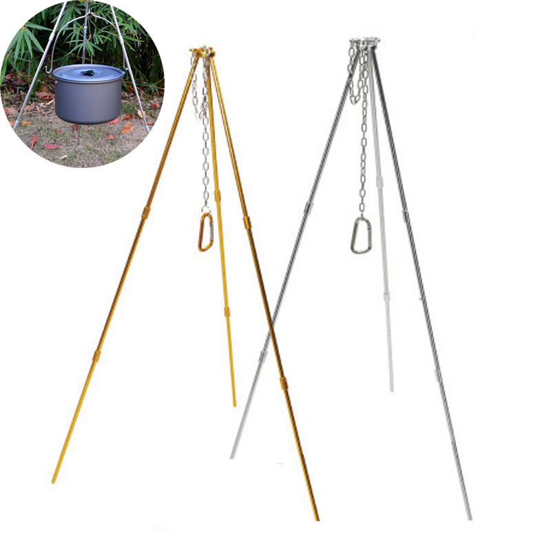 Outdoor Camping Tripod, Durabl - Camping Cooking Pot Tripod ulasan dan harga