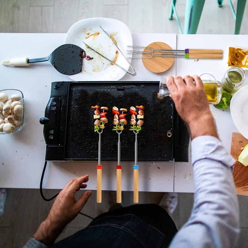 Stainless Steel Extendable Lon - Camping Cooking Grill ulasan dan harga