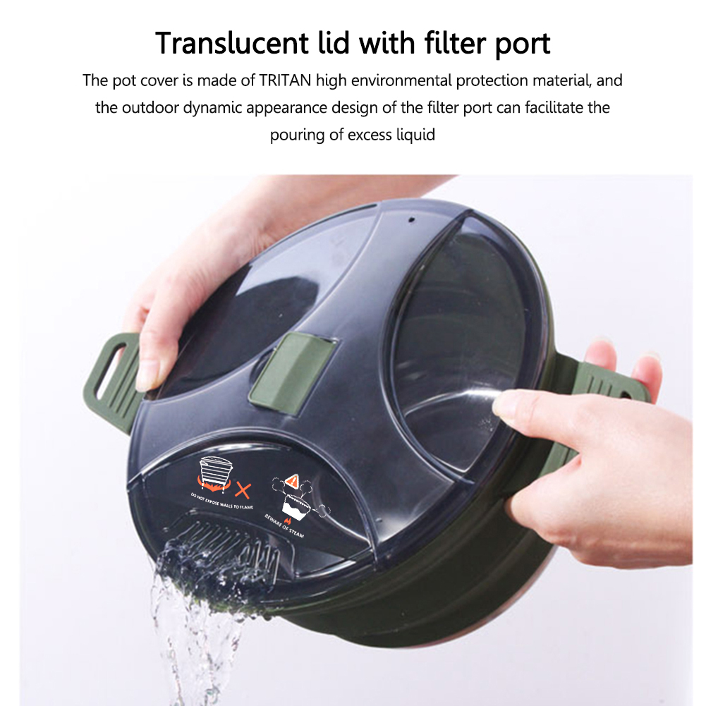 2.5L Silicone Folding Kettle C - Camping Cooking Gadgets ulasan dan harga