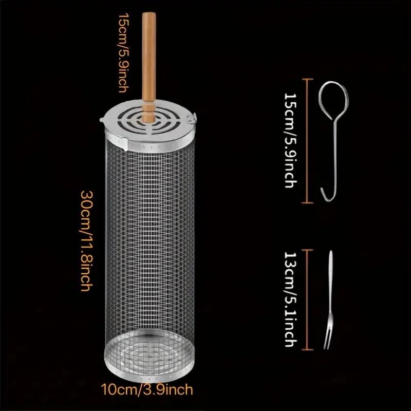 Stainless Steel BBQ Grill Bask - Camping Cooking Grill ulasan dan harga