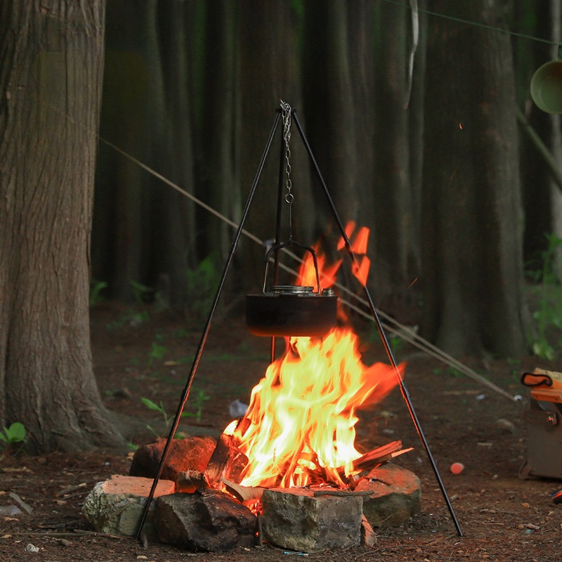 Portable Outdoor Cooking Tripo - Camping Cooking Pot Tripod ulasan dan harga