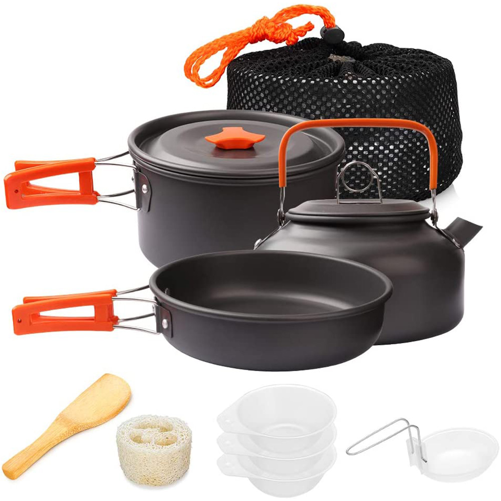 1pcs/1set Camping Cookware Kit - Camping Cooking Equipment Bag ulasan dan harga