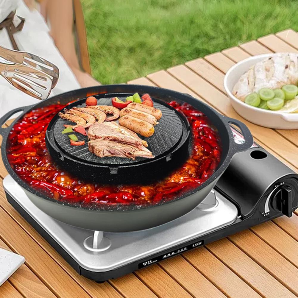 Korean Cassette Grill Pan Non- - Camping Cooking Cupboard ulasan dan harga