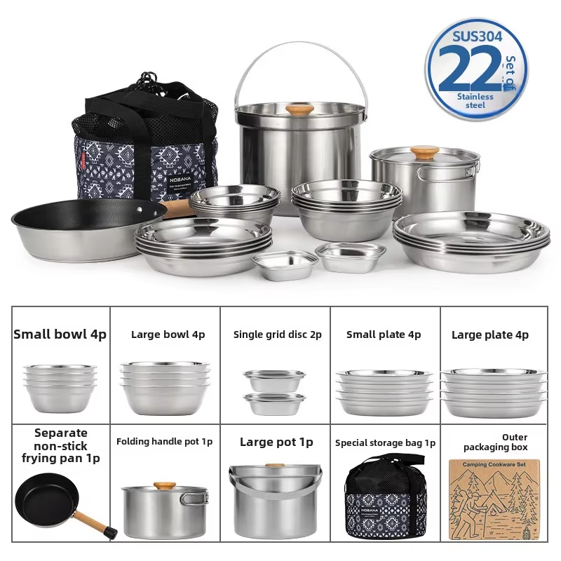 NOBANA Newest Outdoor Stainles - Camping Cooking Gadgets ulasan dan harga