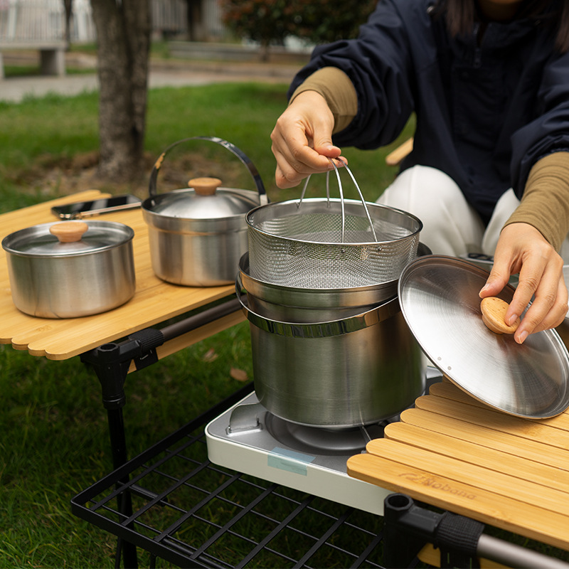 NOBANA Newest Outdoor Stainles - Camping Cooking Gadgets ulasan dan harga