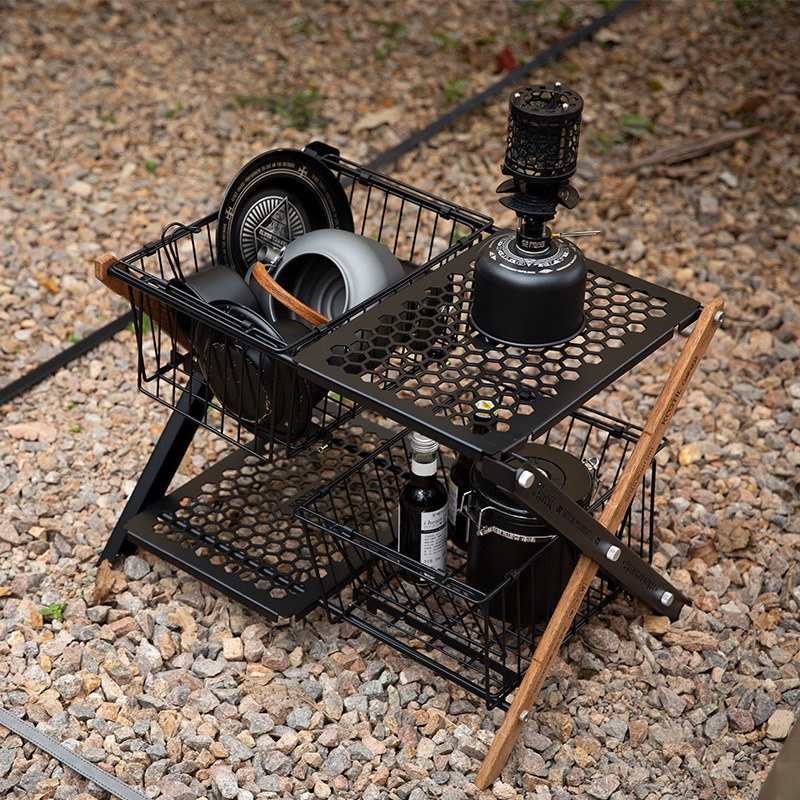 Portable Folding Camping Table - Camping Cooking Basket ulasan dan harga