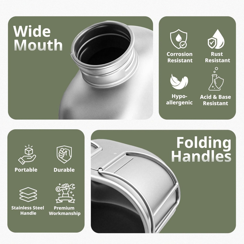 Keith Titanium Bottle Outdoor  - Mess Kit Titanium ulasan dan harga