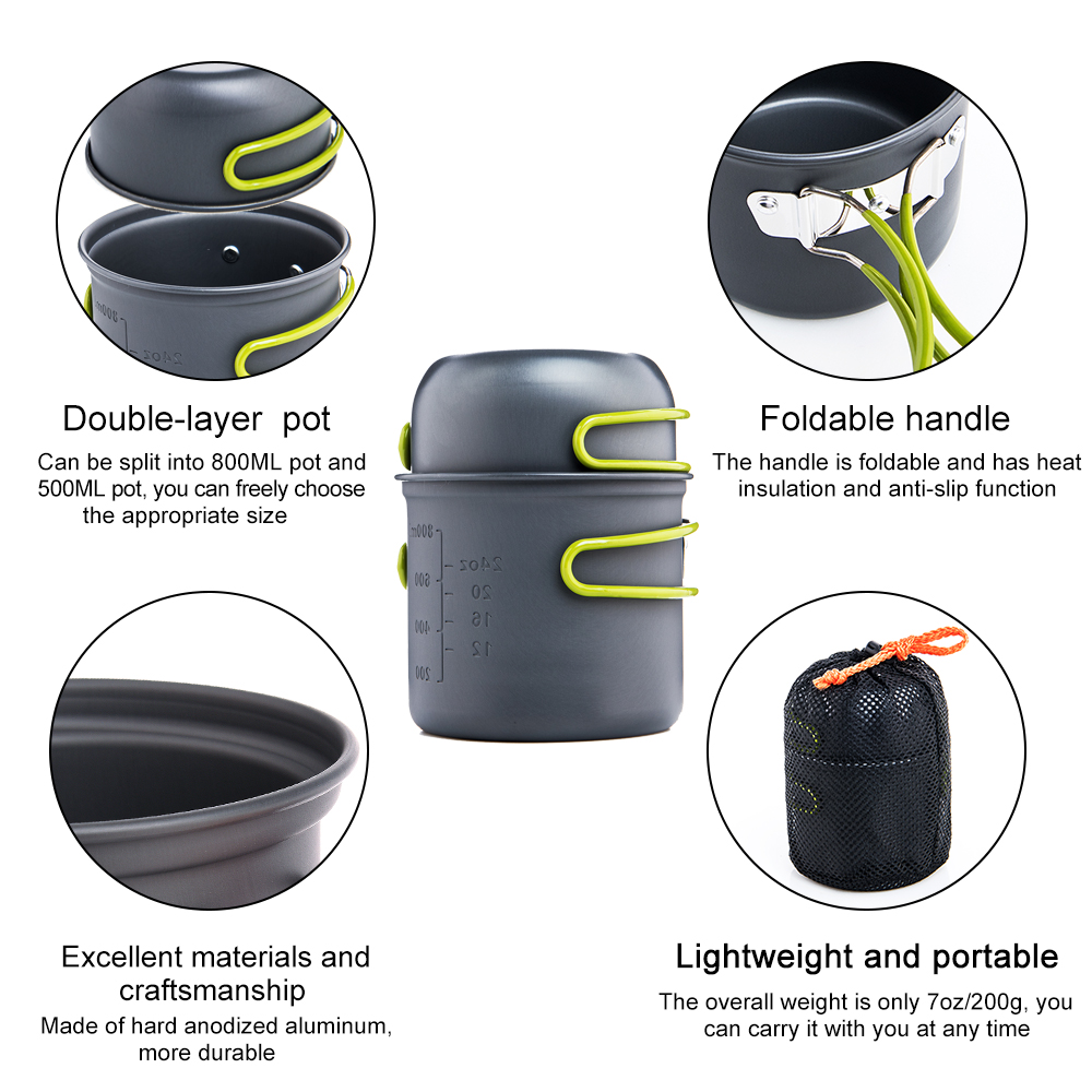 Widesea Ultralight Camping Coo - Camping Cooking Utensil Set ulasan dan harga