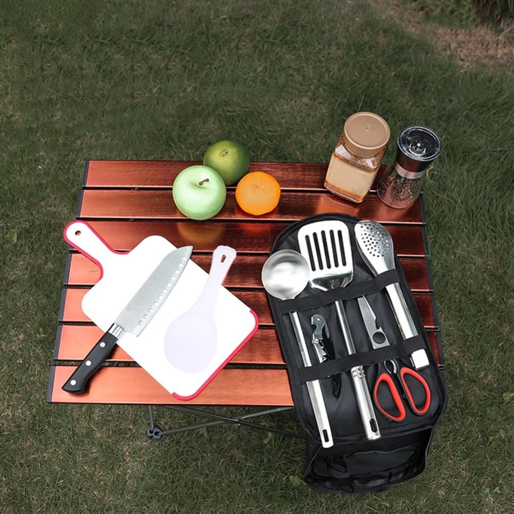 2024 Picnic Utensil Set Storag - Camping Cooking Set With Bag ulasan dan harga