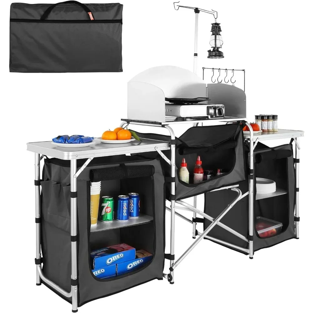 A Camping Kitchen Table, Foldi - Camping Cooking Cupboard ulasan dan harga